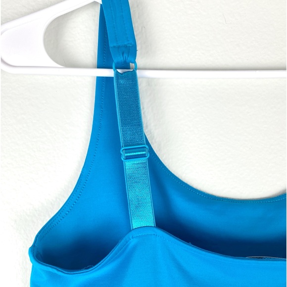 Chico’s, Cami Adjustable Straps Builtin Bra Aqua Blue Size 0 or Sm NWOT - Picture 7 of 9